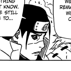 Aesthetic anime & manga PFP for discord, Naruto, The Ten-Tail's Jinchuuriki - Obito - 638, Page 6, Chapter 638. 1:1 square ratio. Aesthetic pfps dark, black and white.