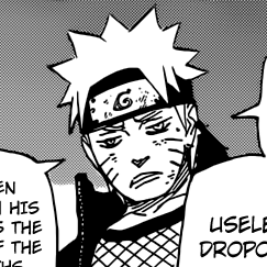 Aesthetic anime/manga PFP for discord, Naruto, The Floating Elder...!! - 670, Page 12, Chapter 670. 1:1 square ratio. Aesthetic pfps dark, black and white.