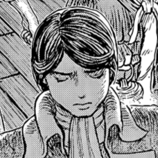 Aesthetic anime & manga PFP for discord, Berserk, A Fading Torch in a Pitch Black Night - 371, Page 4, Chapter 371. 1:1 square ratio. Aesthetic pfps dark, color & black and white.