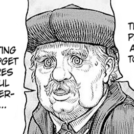 Aesthetic anime & manga PFP for discord, Berserk, Dawn of an Empire - 358, Page 10, Chapter 358. 1:1 square ratio. Aesthetic pfps dark, color & black and white.