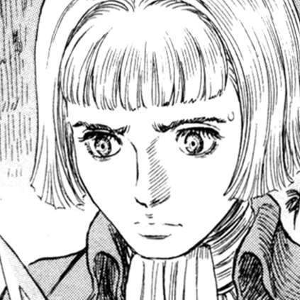 Aesthetic anime & manga PFP for discord, Berserk, Supernatural Fog - 240, Page 1, Chapter 240. 1:1 square ratio. Aesthetic pfps dark, color & black and white.