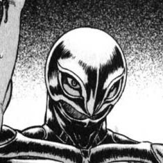 Aesthetic anime & manga PFP for discord, Berserk, Birth - 86, Page 1, Chapter 86. 1:1 square ratio. Aesthetic pfps dark, color & black and white.