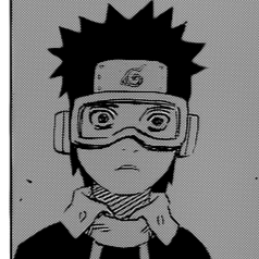 Aesthetic anime & manga PFP for discord, Naruto, The Jinchuuriki of the Ten-Tails - 637, Page 8, Chapter 637. 1:1 square ratio. Aesthetic pfps dark, black and white.