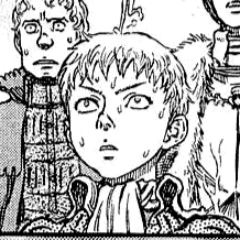 Aesthetic anime & manga PFP for discord, Berserk, Eastern Magic - 271, Page 9, Chapter 271. 1:1 square ratio. Aesthetic pfps dark, color & black and white.