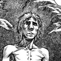 Aesthetic anime & manga PFP for discord, Berserk, The Witch - 140, Page 7, Chapter 140. 1:1 square ratio. Aesthetic pfps dark, color & black and white.