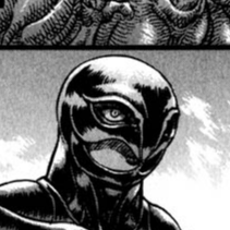 Aesthetic anime & manga PFP for discord, Berserk, Escape - 88, Page 1, Chapter 88. 1:1 square ratio. Aesthetic pfps dark, color & black and white.