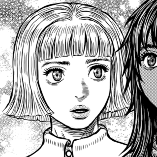 Aesthetic anime & manga PFP for discord, Berserk, Passage of Dreams - 349, Page 4, Chapter 349. 1:1 square ratio. Aesthetic pfps dark, color & black and white.
