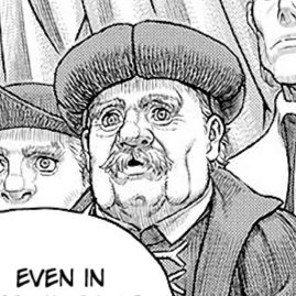 Aesthetic anime & manga PFP for discord, Berserk, Dawn of an Empire - 358, Page 17, Chapter 358. 1:1 square ratio. Aesthetic pfps dark, color & black and white.