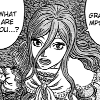 Aesthetic anime & manga PFP for discord, Berserk, Soaring Flight - 341, Page 3, Chapter 341. 1:1 square ratio. Aesthetic pfps dark, color & black and white.