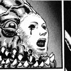 Aesthetic anime & manga PFP for discord, Berserk, Quickening - 85, Page 2, Chapter 85. 1:1 square ratio. Aesthetic pfps dark, color & black and white.