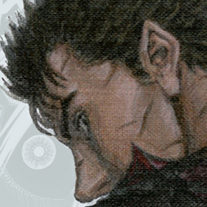 Aesthetic anime & manga PFP for discord, Berserk, Cherry Tree Garden - 360, Page 1, Chapter 360. 1:1 square ratio. Aesthetic pfps dark, color & black and white.