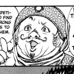 Aesthetic anime & manga PFP for discord, Berserk, Arms Tournament - 41, Page 8, Chapter 41. 1:1 square ratio. Aesthetic pfps dark, color & black and white.