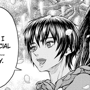 Aesthetic anime & manga PFP for discord, Berserk, A Wall - 359, Page 6, Chapter 359. 1:1 square ratio. Aesthetic pfps dark, color & black and white.