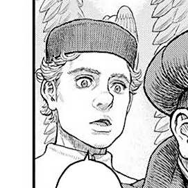 Aesthetic anime & manga PFP for discord, Berserk, Dawn of an Empire - 358, Page 14, Chapter 358. 1:1 square ratio. Aesthetic pfps dark, color & black and white.