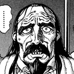 Aesthetic anime & manga PFP for discord, Berserk, The Fallen Hawk - 39, Page 7, Chapter 39. 1:1 square ratio. Aesthetic pfps dark, color & black and white.