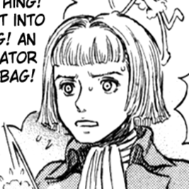 Aesthetic anime & manga PFP for discord, Berserk, Supernatural Fog - 240, Page 2, Chapter 240. 1:1 square ratio. Aesthetic pfps dark, color & black and white.