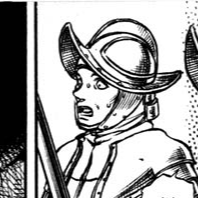 Aesthetic anime & manga PFP for discord, Berserk, The Fallen Hawk - 39, Page 3, Chapter 39. 1:1 square ratio. Aesthetic pfps dark, color & black and white.