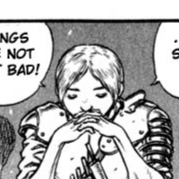 Aesthetic anime & manga PFP for discord, Berserk, Comrades in Arms - 44, Page 10, Chapter 44. 1:1 square ratio. Aesthetic pfps dark, color & black and white.