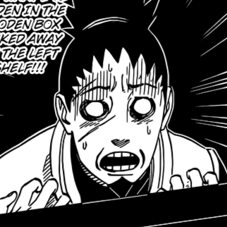 Aesthetic anime & manga PFP for discord, Naruto, Dance of the Ninjas - 616, Page 12, Chapter 616. 1:1 square ratio. Aesthetic pfps dark, black and white.