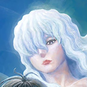 Aesthetic anime & manga PFP for discord, Berserk, A Dying Light in the Oppressive Dark Night - 371, Page 1, Chapter 371. 1:1 square ratio. Aesthetic pfps dark, color & black and white.