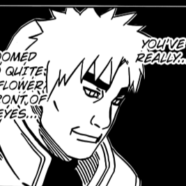 Aesthetic anime & manga PFP for discord, Naruto, Dance of the Ninjas - 616, Page 10, Chapter 616. 1:1 square ratio. Aesthetic pfps dark, black and white.