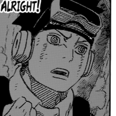 Aesthetic anime & manga PFP for discord, Naruto, Kakashi's Resolve! - 608, Page 3, Chapter 608. 1:1 square ratio. Aesthetic pfps dark, black and white.