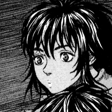 Aesthetic anime & manga PFP for discord, Berserk, The Boy in the Moonlight - 238, Page 6, Chapter 238. 1:1 square ratio. Aesthetic pfps dark, color & black and white.