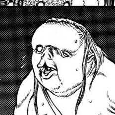 Aesthetic anime & manga PFP for discord, Berserk, The Fallen Hawk - 39, Page 4, Chapter 39. 1:1 square ratio. Aesthetic pfps dark, color & black and white.