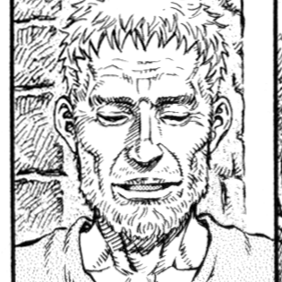 Aesthetic anime & manga PFP for discord, Berserk, Qliphoth - 215, Page 8, Chapter 215. 1:1 square ratio. Aesthetic pfps dark, color & black and white.