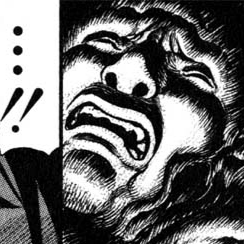 Aesthetic anime & manga PFP for discord, Berserk, The Promised Time - 74, Page 10, Chapter 74. 1:1 square ratio. Aesthetic pfps dark, color & black and white.