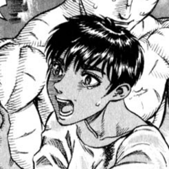 Aesthetic anime & manga PFP for discord, Berserk, Demon Infant - 92, Page 14, Chapter 92. 1:1 square ratio. Aesthetic pfps dark, color & black and white.