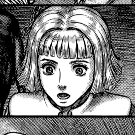 Aesthetic anime & manga PFP for discord, Berserk, Memory Fragments - 350, Page 2, Chapter 350. 1:1 square ratio. Aesthetic pfps dark, color & black and white.