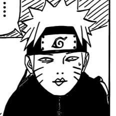 Aesthetic anime & manga PFP for discord, Naruto, The End - 609, Page 5, Chapter 609. 1:1 square ratio. Aesthetic pfps dark, black and white.