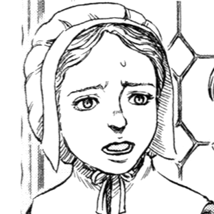 Aesthetic anime & manga PFP for discord, Berserk, In the Garden - 252, Page 3, Chapter 252. 1:1 square ratio. Aesthetic pfps dark, color & black and white.