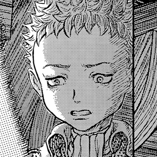 Aesthetic anime & manga PFP for discord, Berserk, Refugees from the Western Sea - 370, Page 7, Chapter 370. 1:1 square ratio. Aesthetic pfps dark, color & black and white.