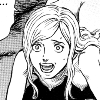 Aesthetic anime & manga PFP for discord, Berserk, Taint - 216, Page 8, Chapter 216. 1:1 square ratio. Aesthetic pfps dark, color & black and white.