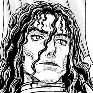 Aesthetic anime & manga PFP for discord, Berserk, Dawn of an Empire - 358, Page 1, Chapter 358. 1:1 square ratio. Aesthetic pfps dark, color & black and white.