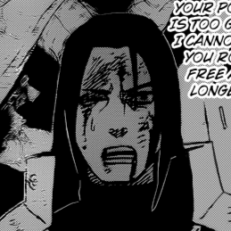 Aesthetic anime & manga PFP for discord, Naruto, The Four-Tails: The Sage King of the Apes - 568, Page 4, Chapter 568. 1:1 square ratio. Aesthetic pfps dark, black and white.