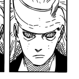 Aesthetic anime/manga PFP for discord, Naruto, Infinite Dream - 676, Page 5, Chapter 676. 1:1 square ratio. Aesthetic pfps dark, black and white.