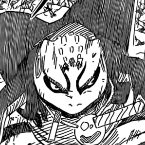 Aesthetic anime & manga PFP for discord, Naruto, The Ten-Tail's Jinchuuriki - Obito - 638, Page 2, Chapter 638. 1:1 square ratio. Aesthetic pfps dark, black and white.