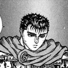 Aesthetic anime & manga PFP for discord, Berserk, Comrades in Arms - 44, Page 13, Chapter 44. 1:1 square ratio. Aesthetic pfps dark, color & black and white.