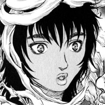Aesthetic anime & manga PFP for discord, Berserk, The Witch - 140, Page 9, Chapter 140. 1:1 square ratio. Aesthetic pfps dark, color & black and white.