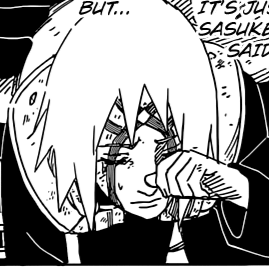 Aesthetic anime/manga PFP for discord, Naruto, Once Again - 680, Page 3, Chapter 680. 1:1 square ratio. Aesthetic pfps dark, black and white.