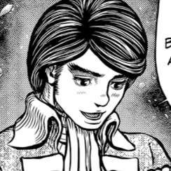 Aesthetic anime & manga PFP for discord, Berserk, Passage of Dreams - 349, Page 7, Chapter 349. 1:1 square ratio. Aesthetic pfps dark, color & black and white.