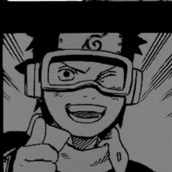 Aesthetic anime & manga PFP for discord, Naruto, I Don't Care - 607, Page 4, Chapter 607. 1:1 square ratio. Aesthetic pfps dark, black and white.