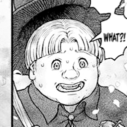 Aesthetic anime & manga PFP for discord, Berserk, Cherry Tree Garden - 360, Page 7, Chapter 360. 1:1 square ratio. Aesthetic pfps dark, color & black and white.