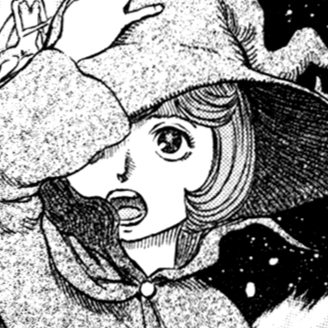 Aesthetic anime & manga PFP for discord, Berserk, The Boy in the Moonlight - 238, Page 8, Chapter 238. 1:1 square ratio. Aesthetic pfps dark, color & black and white.