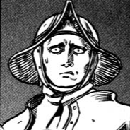 Aesthetic anime & manga PFP for discord, Berserk, The Fallen Hawk - 39, Page 5, Chapter 39. 1:1 square ratio. Aesthetic pfps dark, color & black and white.