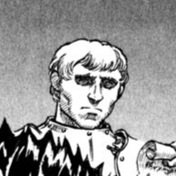 Aesthetic anime & manga PFP for discord, Berserk, Comrades in Arms - 44, Page 9, Chapter 44. 1:1 square ratio. Aesthetic pfps dark, color & black and white.