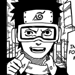 Aesthetic anime/manga PFP for discord, Naruto, The Two Mangekyou - 666, Page 7, Chapter 666. 1:1 square ratio. Aesthetic pfps dark, black and white.